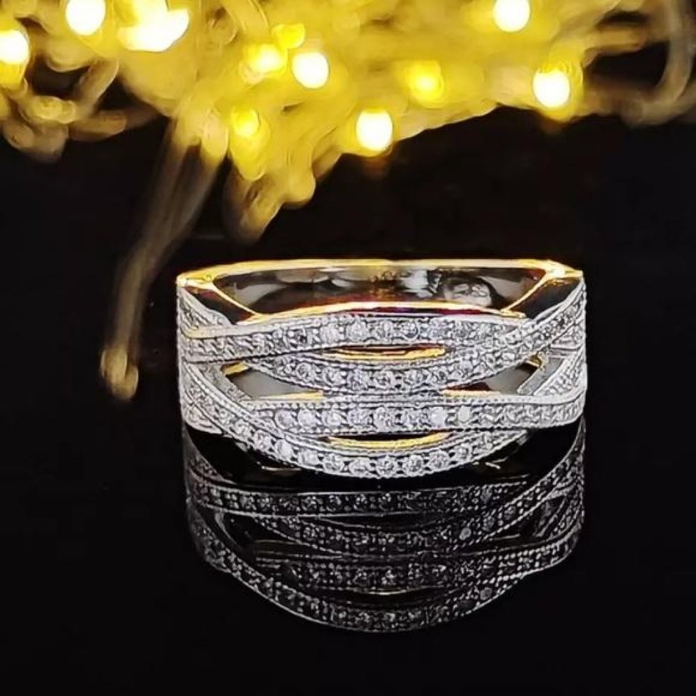NEW ETERNITY 925 STERLING SILVER RING, BEAUTIFUL RING, SHINY RING. - Picture 4 of 4